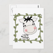 Baby Zebra-T-shirts en cadeautjes Briefkaart (Voorkant / Achterkant)