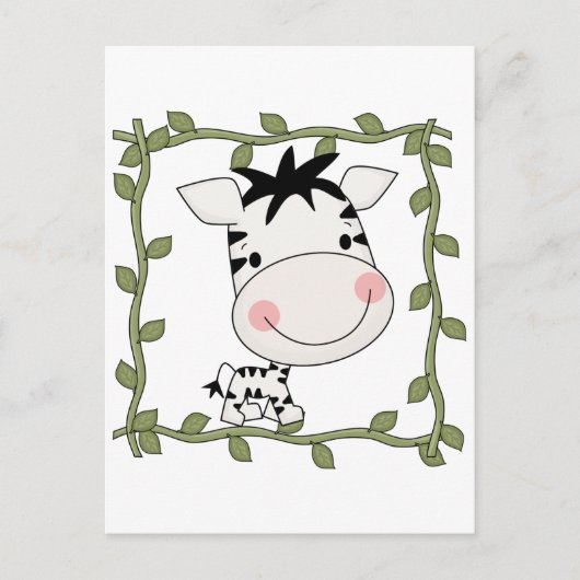 Baby Zebra-T-shirts en cadeautjes Briefkaart (Voorkant)