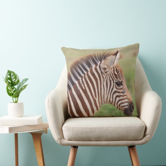 Baby zebra, Tanzania Kussen (Stoel)