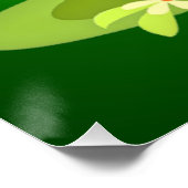 Baby Zebra Tekenen Spelen met Butterfly-23960 Perfect Poster (Hoek)