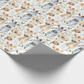 Baby zebra's cadeaupapier (Hoek)