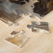 Baby Zee Lion bij zonsondergang Legpuzzel (Zijkant)