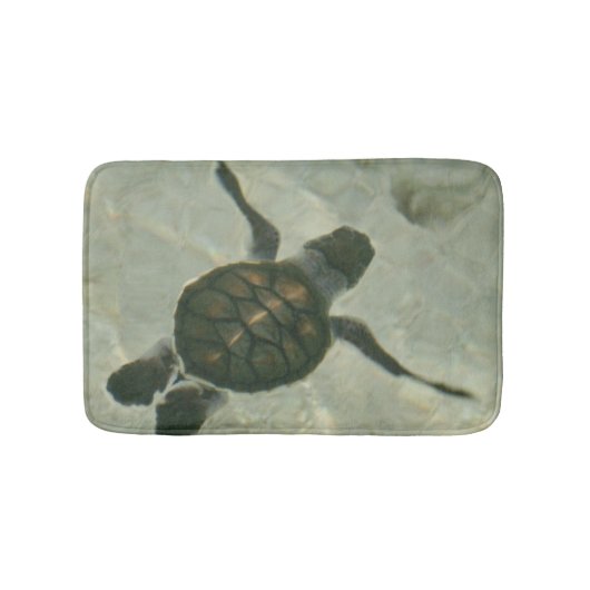 Baby Zee schildpad naar Zee Badmat (Voorkant)