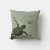 Baby Zee schildpad naar Zee Kussen (Voorkant)