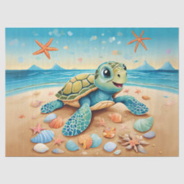 Baby Zee Turtle Adventure Tissuepapier