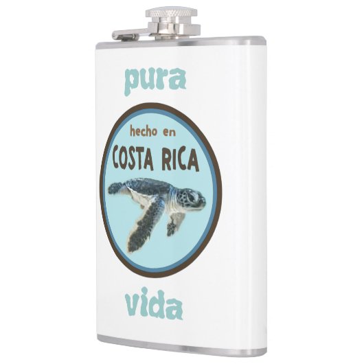 Baby Zee Turtle, Costa Rica, Pura Vida-fles Heupfles (Links)