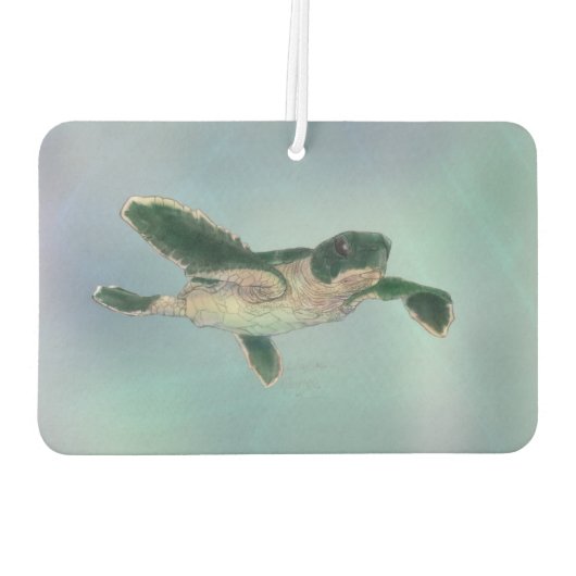Baby Zee Turtle Luchtverfrisser (Achterkant)