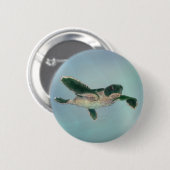Baby Zee Turtle Ronde Button 5,7 Cm (Voorkant /achterkant)