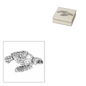 Baby Zee Turtle Rubberstempel (Gestempeld)