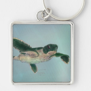 Baby Zee Turtle Sleutelhanger