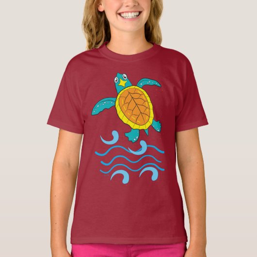Baby Zee Turtle T-shirt (Voorkant)
