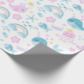 Baby Zeedieren Cadeaupapier (Hoek)