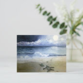 Baby Zeeen Draaien 's nachts Briefkaart (Staand voorkant)