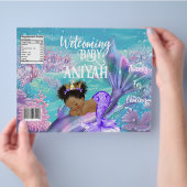 Baby Zeemeermin Baby shower Chip Bag Flyer (Hand)