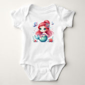 Baby Zeemeermin Bodysuit (Voorkant)