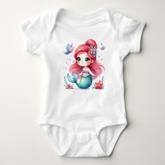 Baby Zeemeermin Bodysuit (Voorkant)