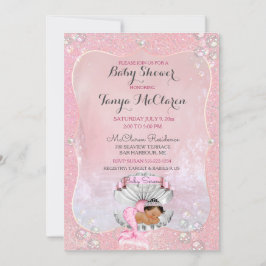 Baby Zeemeermin Etnisch Roze Schelp Parels Kaart