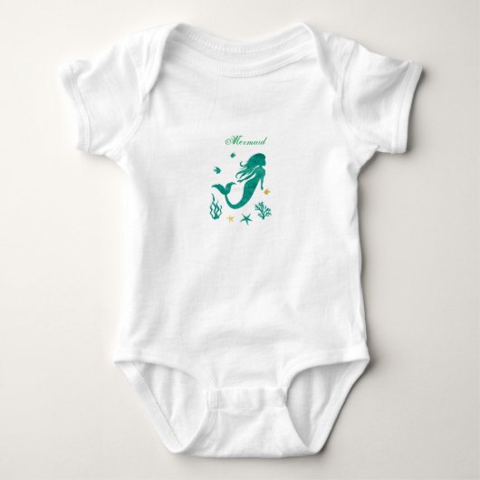 Baby Zeemeermin  Romper (Voorkant)