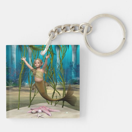 Baby Zeemeermin Sleutelhanger (Achterkant)
