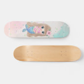 Baby Zeemeermin, sterren Persoonlijk Skateboard (Horizontaal)
