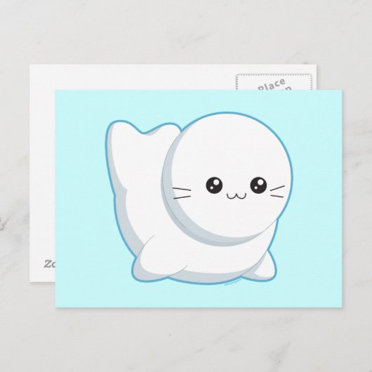 Baby zegel briefkaart (Voorkant / Achterkant)