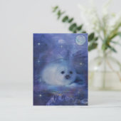 Baby zegel op ijs - Mooie zeebaars Briefkaart (Staand voorkant)