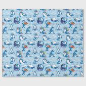 Baby zegels cadeaupapier (Vlak)