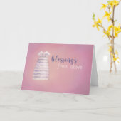 Baby zegen Kaart voor haar (Gele Bloem)