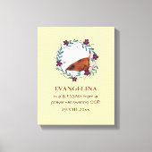 Baby | ZEGEN VAN GOD | Krans | Foto Keepsake Canvas Afdruk (Voorkant)