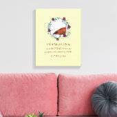 Baby | ZEGEN VAN GOD | Krans | Foto Keepsake Canvas Afdruk (Insitu (Woonkamer))