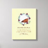 Baby | ZEGEN VAN GOD | Krans | Foto Keepsake Canvas Afdruk (Voorkant)