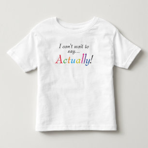 Baby zegt eigenlijk leuke shirt