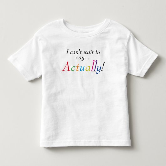 Baby zegt eigenlijk leuke shirt (Voorkant)