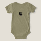 Baby zegt in één stuk "Beach Bum" (Design achterkant)