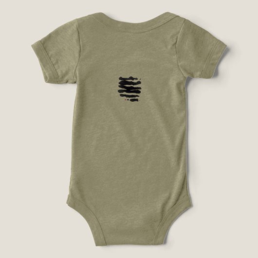 Baby zegt in één stuk "Beach Bum" (Design achterkant)