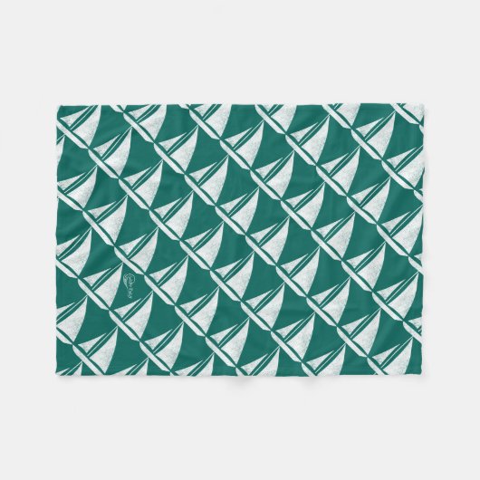 Baby Zeilboot Fleece Deken (Voorkant (Horizontaal))