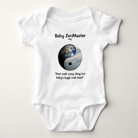 Baby ZenMaster zegt... (Pas het aan!) Romper (Voorkant)