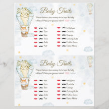 Baby zet Baby shower spel