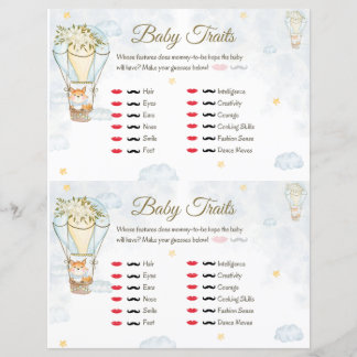 Baby zet Baby shower spel