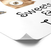 Baby zet baby shower Sweets & Treats op Poster (Hoek)