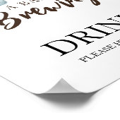 Baby zet Drinken voor koffie Poster (Hoek)