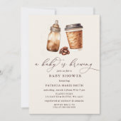 Baby zet genderneutraal Baby shower in Kaart (Voorkant)