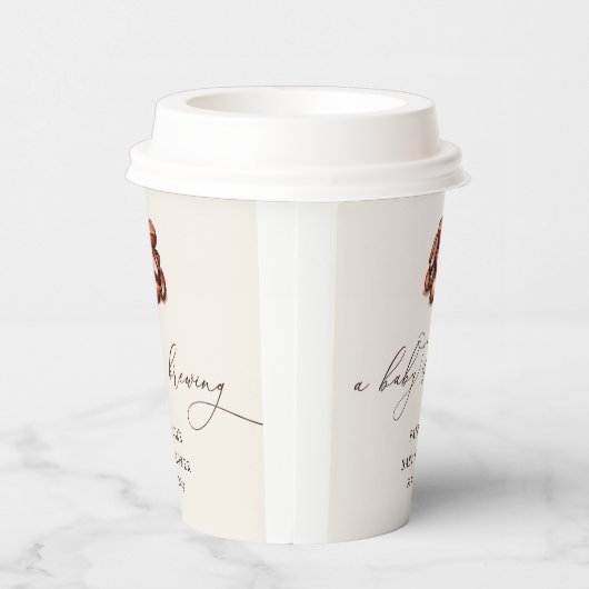 Baby zet genderneutraal Baby shower in Papieren Bekers (Rechts)