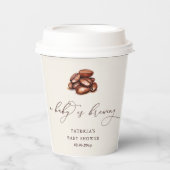 Baby zet genderneutraal Baby shower in Papieren Bekers (Voorkant)