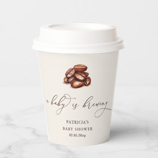 Baby zet genderneutraal Baby shower in Papieren Bekers (Voorkant)