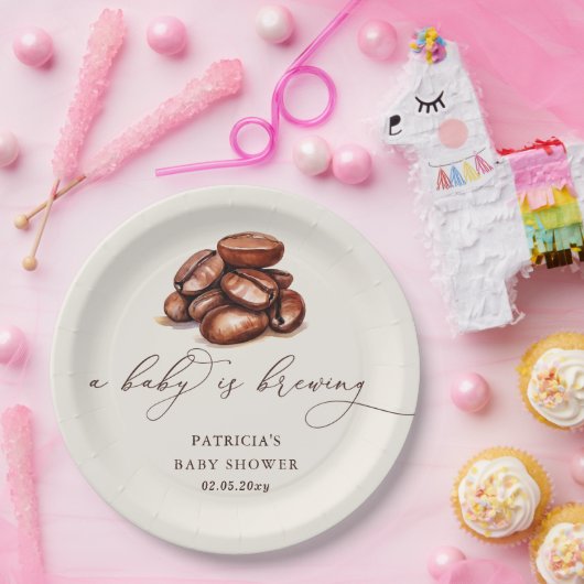 Baby zet genderneutraal Baby shower in Papieren Bordje (Feest)