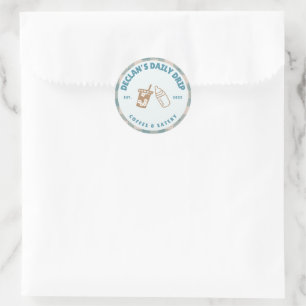 Baby zet genderneutraal Baby shower in Ronde Sticker