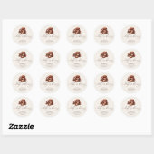 Baby zet genderneutraal Baby shower in Ronde Sticker (Vel)