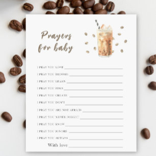 Baby zet ijskoffie voor baby