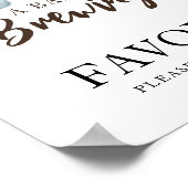 Baby zet koffie voor Favors Poster (Hoek)